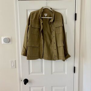 J. Crew Olive Utility Jacket